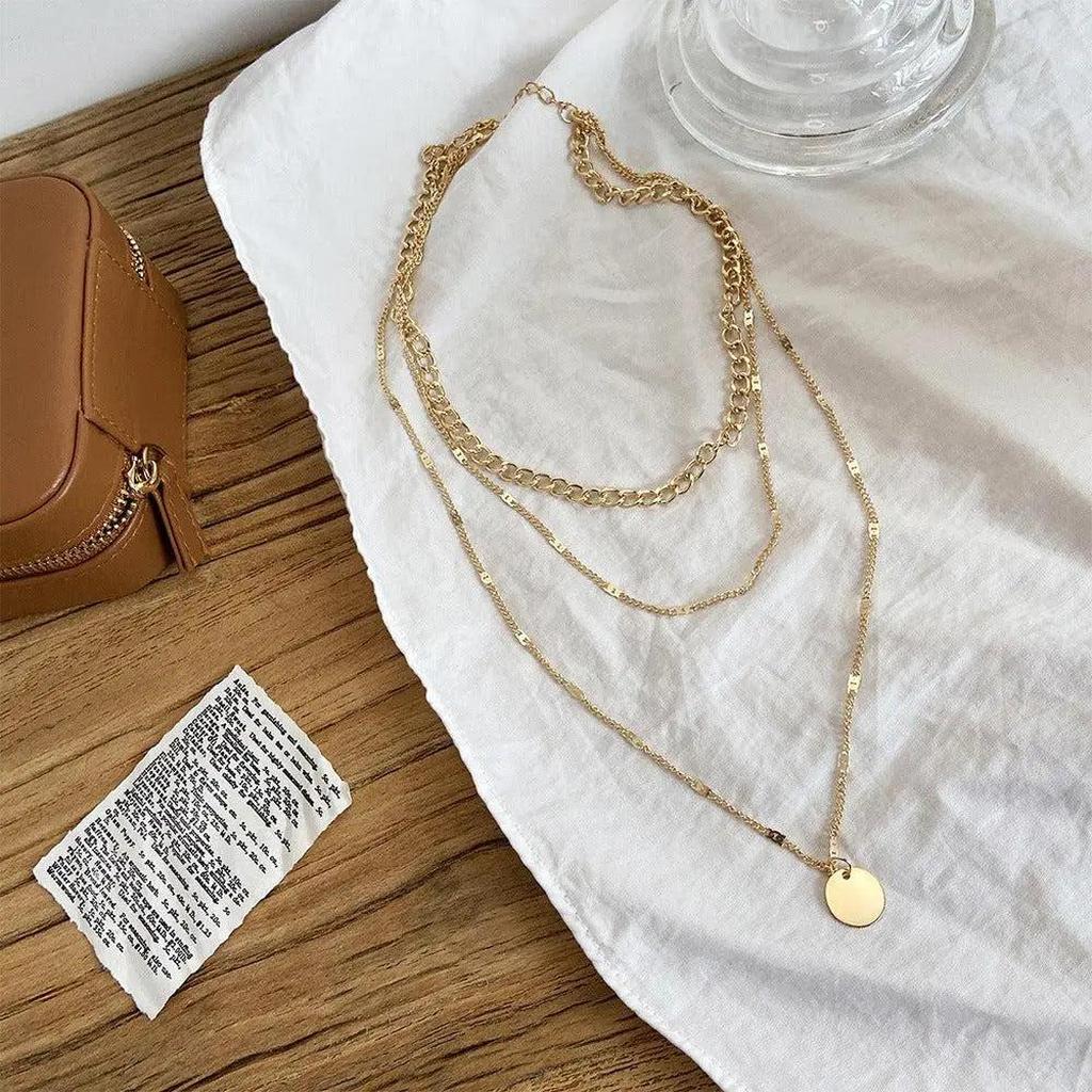 Two-Tone Necklace in Gold and White Gold