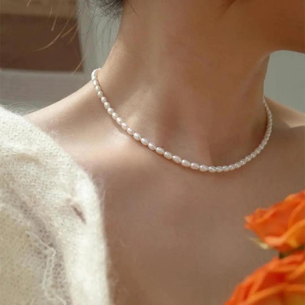 Necklace in Marble Look