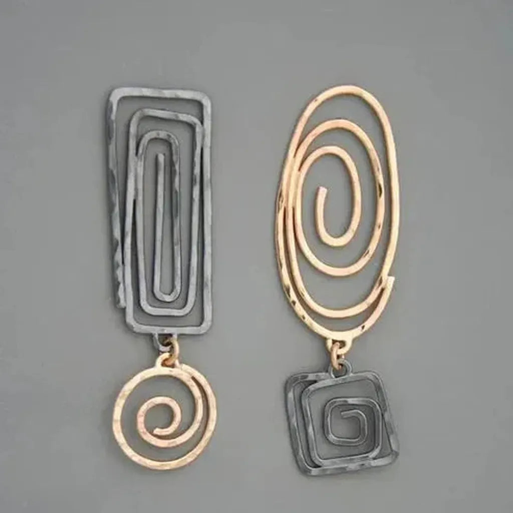 Drop Earrings in Gold and White Gold