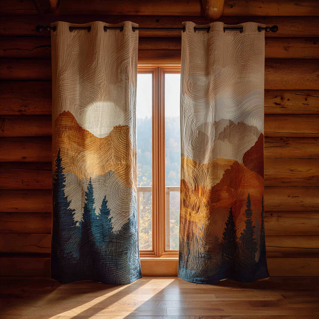 Quilted Curtains – Forest