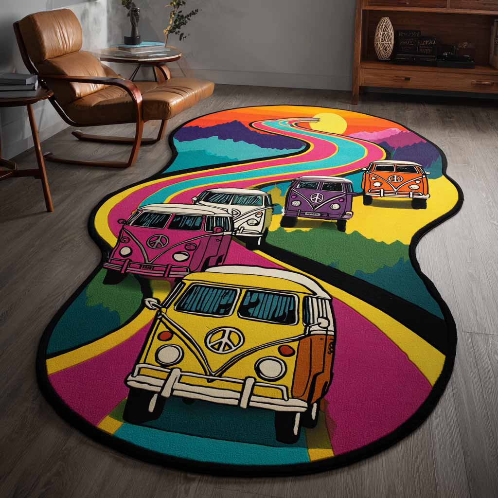 Shaped Rug – Hippie Trail