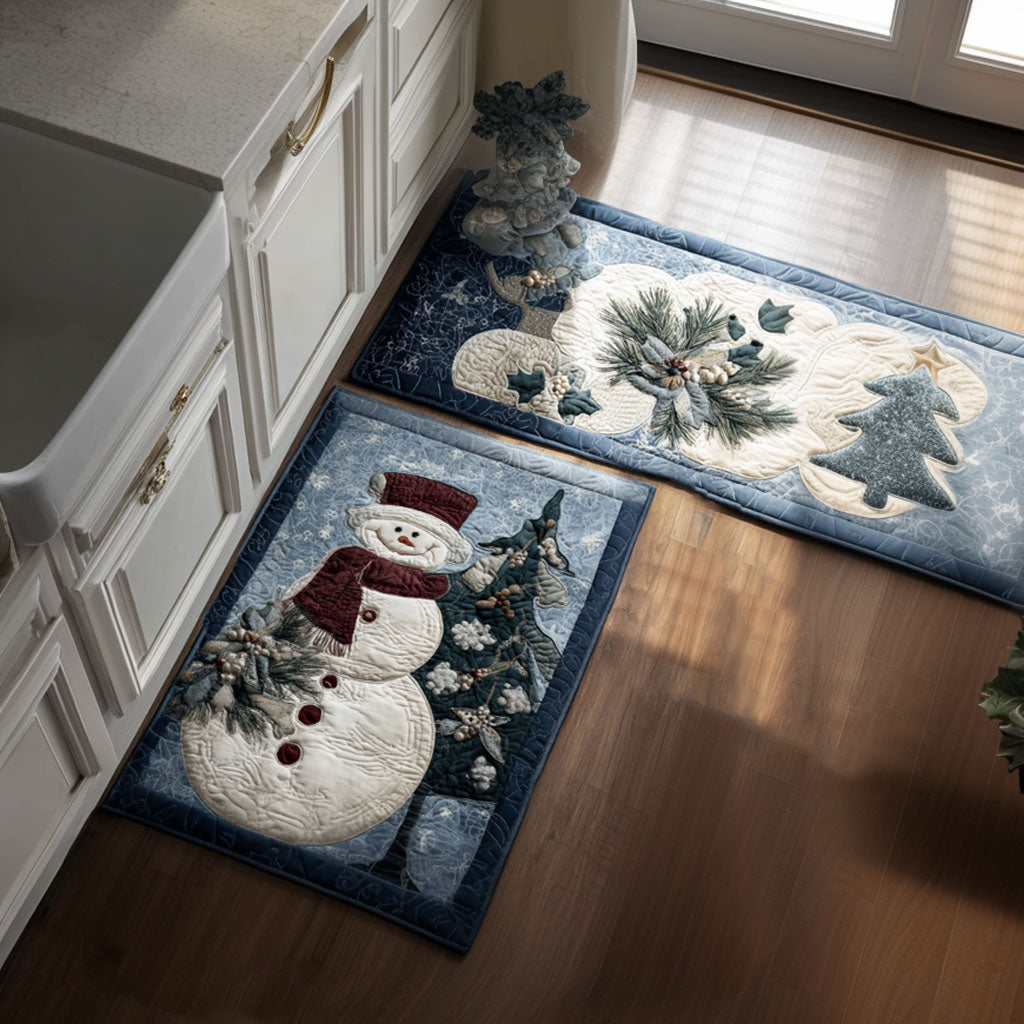 Non-Slip Kitchen Rug – Cheerful for Winter