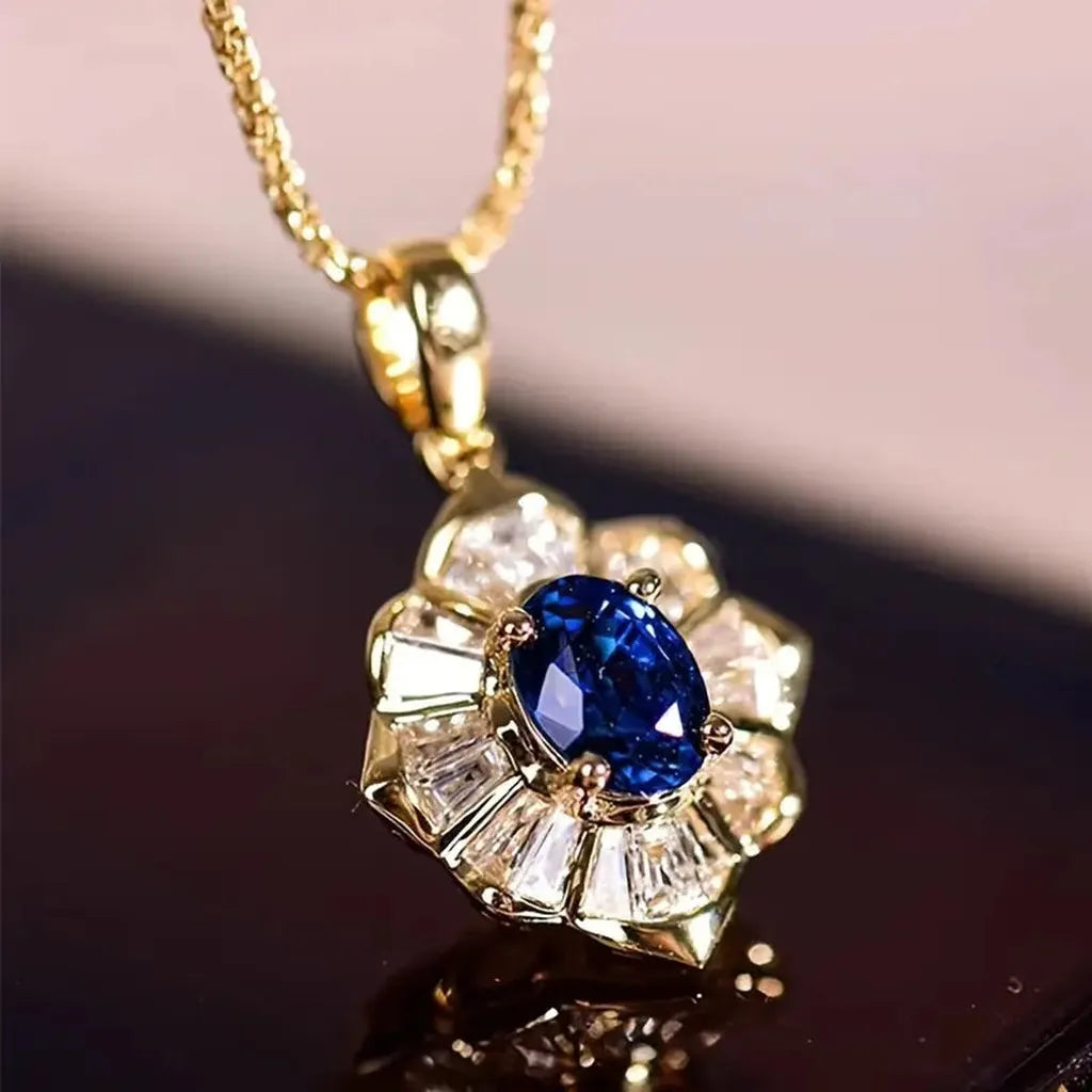 Kavella Noctazure Necklace | Gold