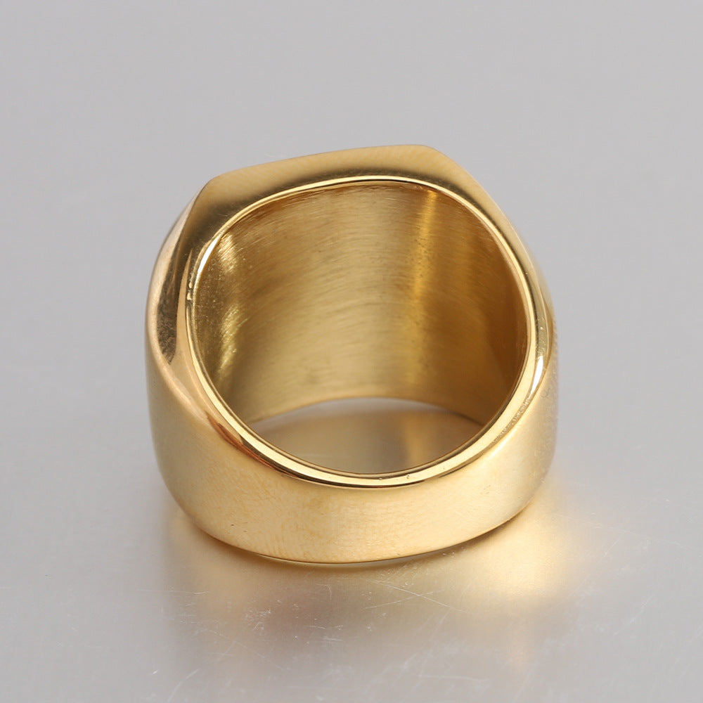 Classic Initial Ring | Gold