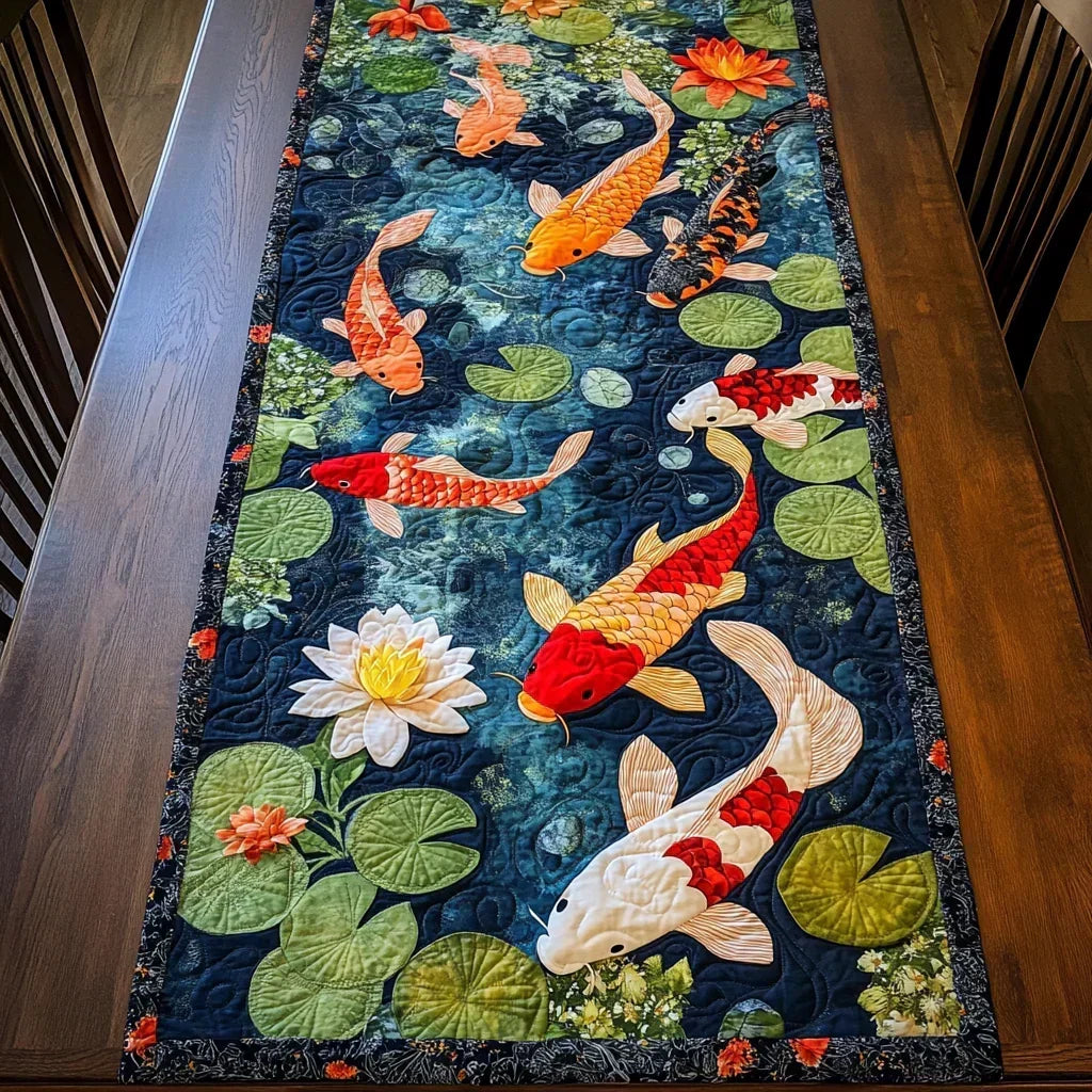 Padded Table Runner - Koi Tent Dream