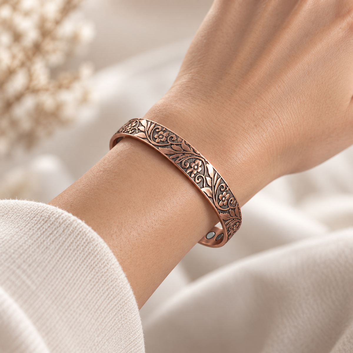 Copper Bracelet “Vines”