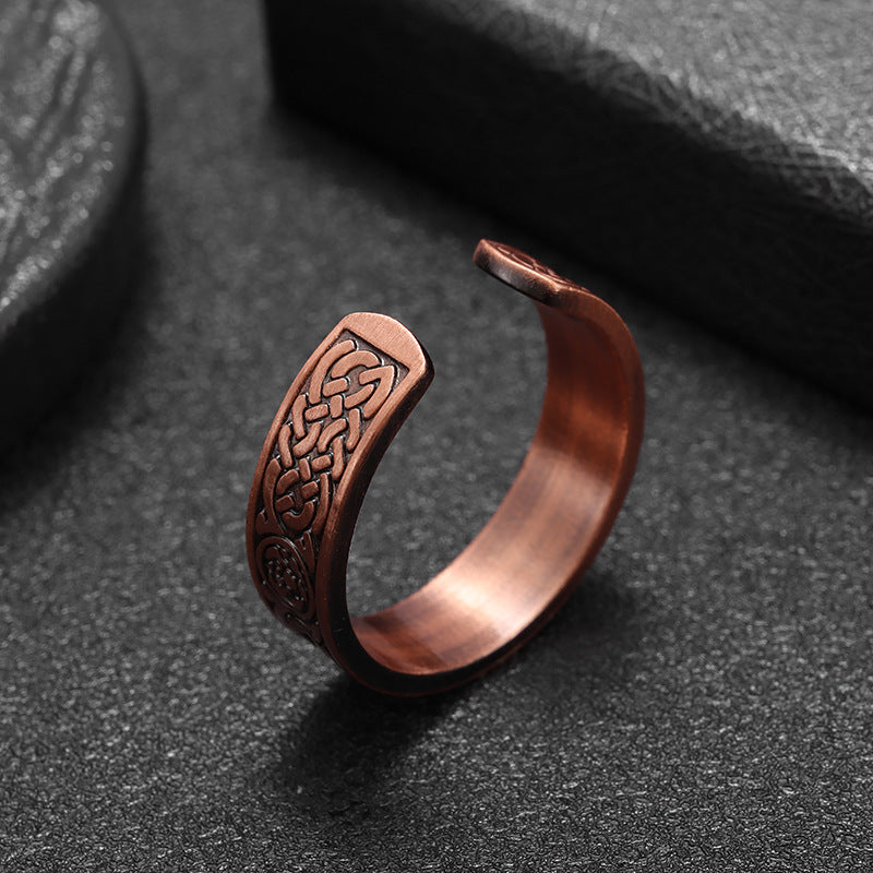 Rune Copper Ring