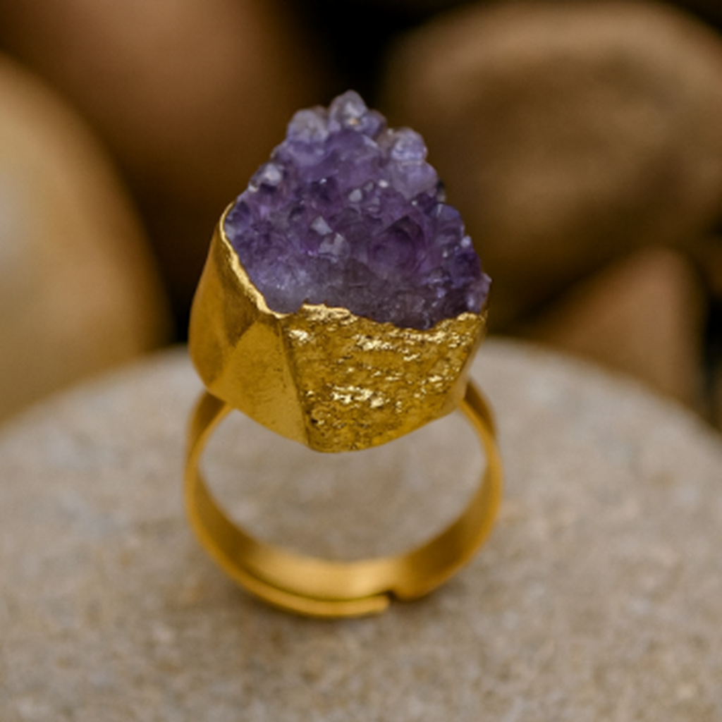 Lara Ring with Amethyst