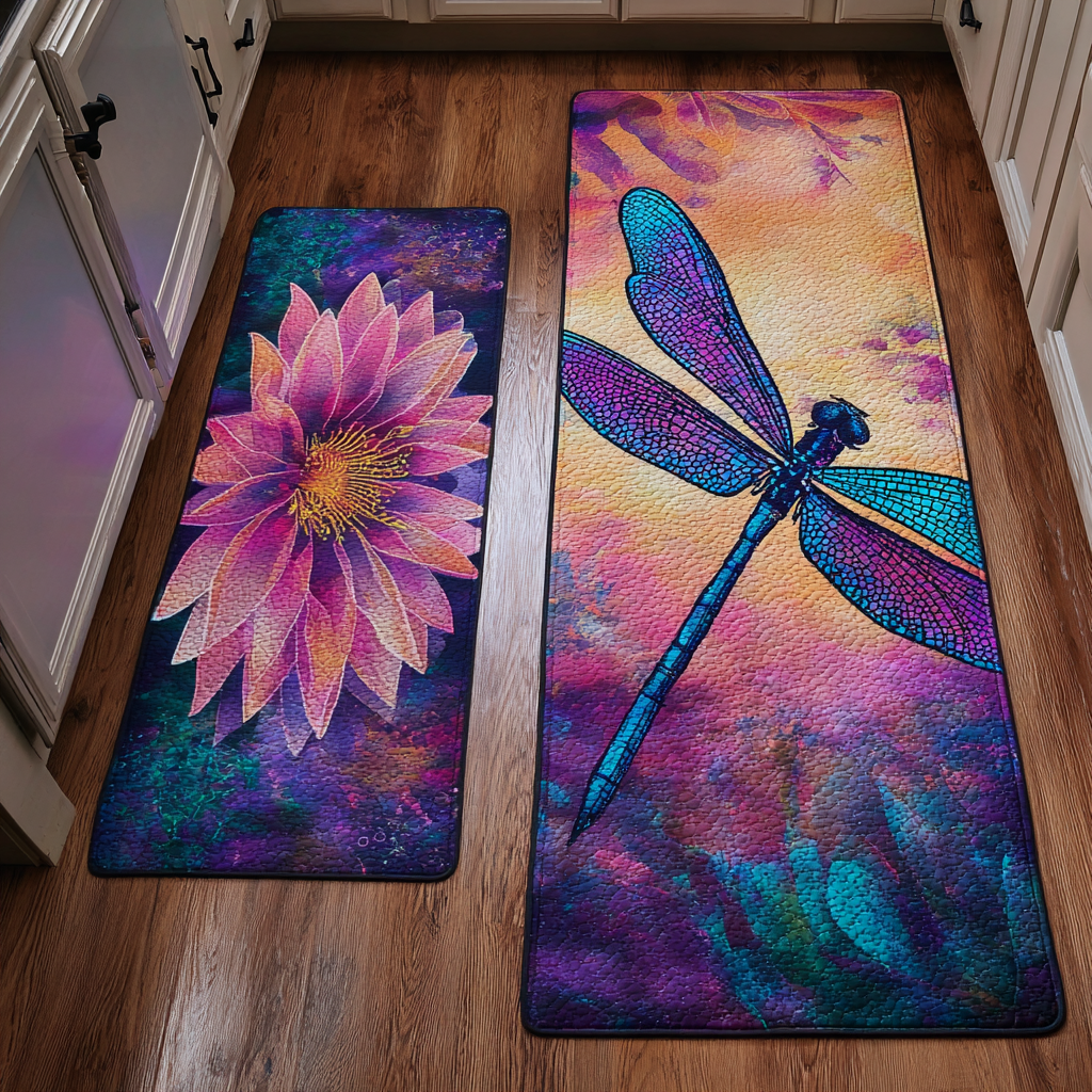 Non-Slip Kitchen Rug – Dragonfly