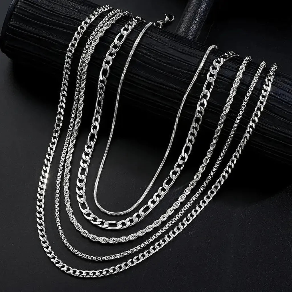 Luxurious Necklace in Braided Stainless Steel
