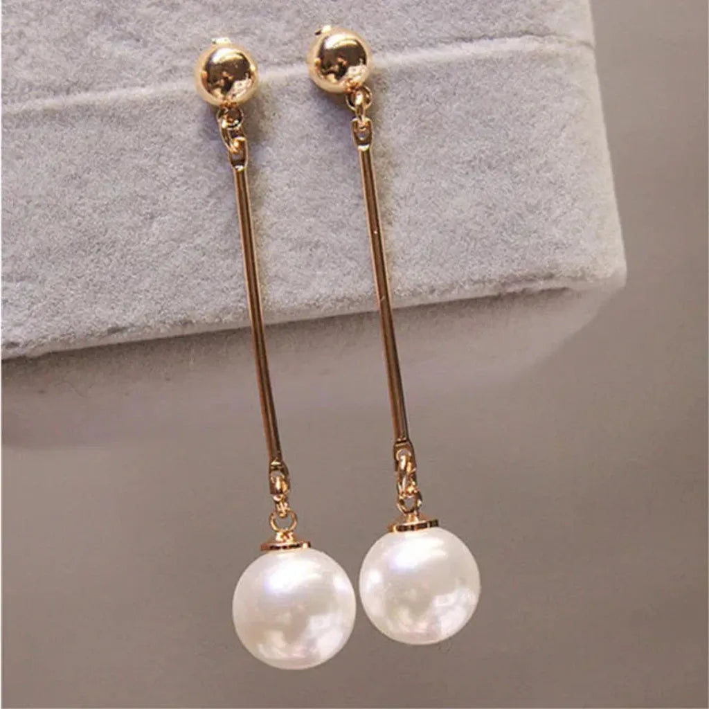 Luxurious Drop Earrings with Special Pearls