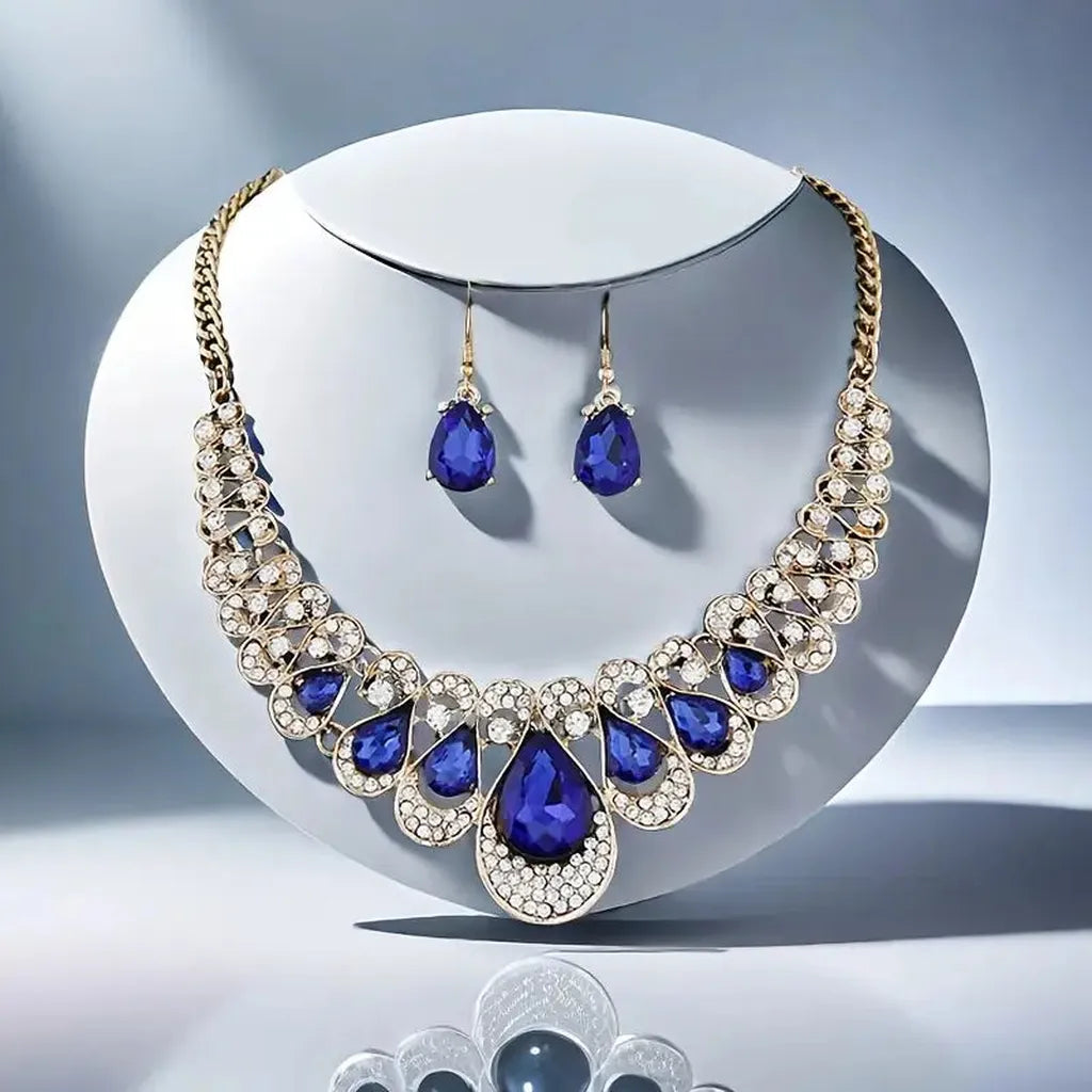 Maevina Zafiros Jewellery Set | Gold