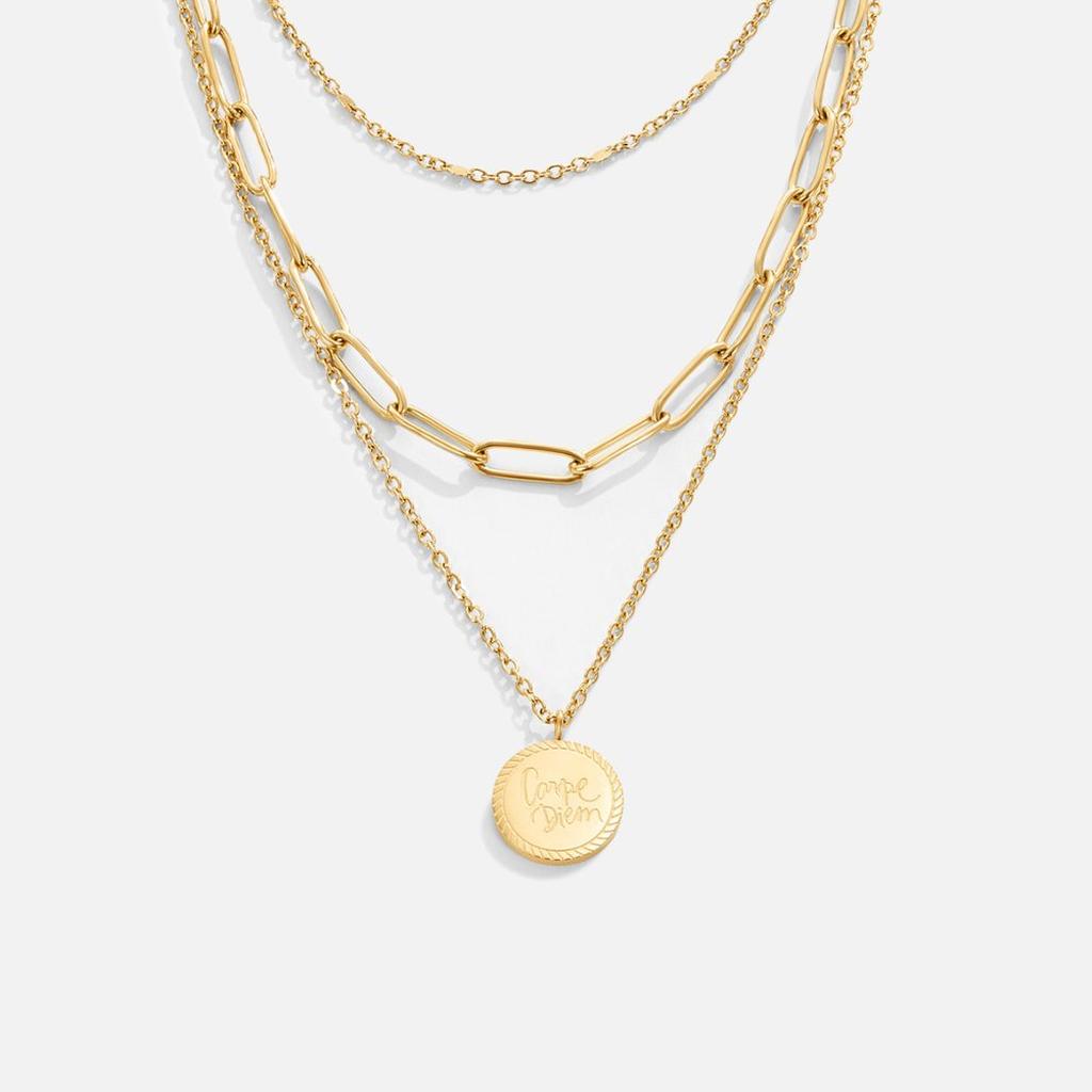Layered Necklace with Coins “Janie”