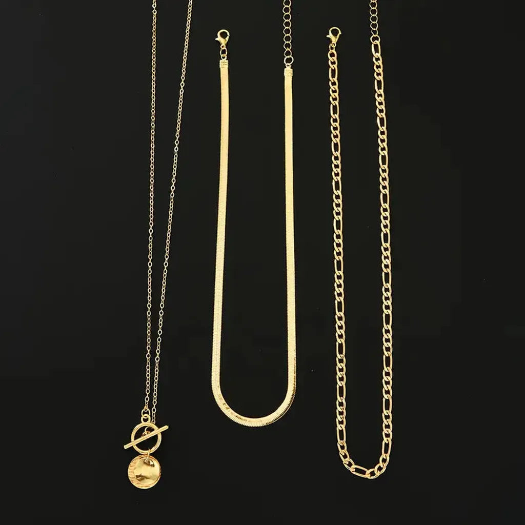 Layered Necklace with Coins