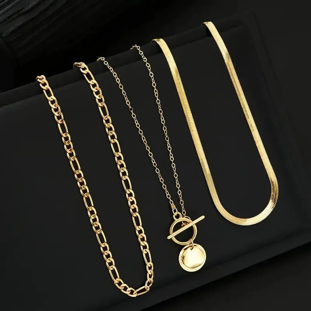 Layered Necklace with Coins