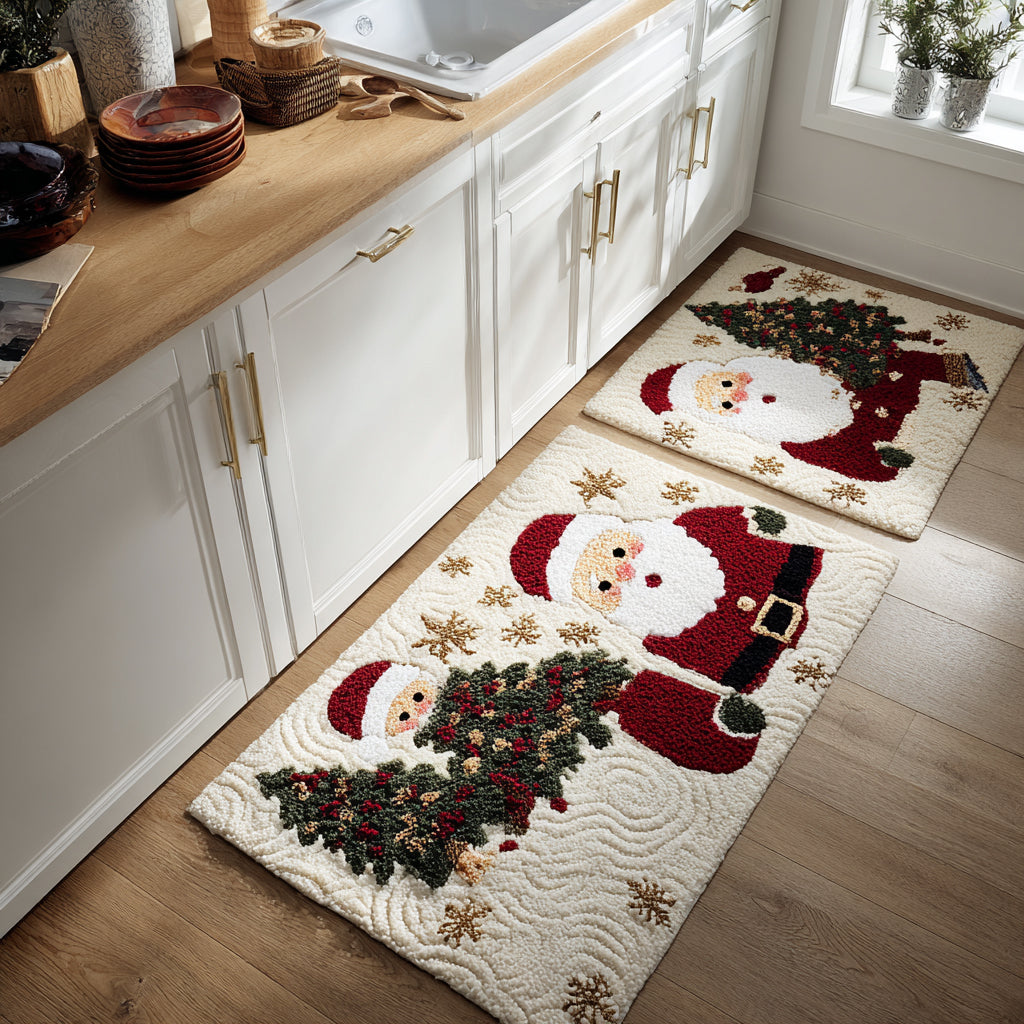 Non-Slip Kitchen Rug – Christmas Festive Journey