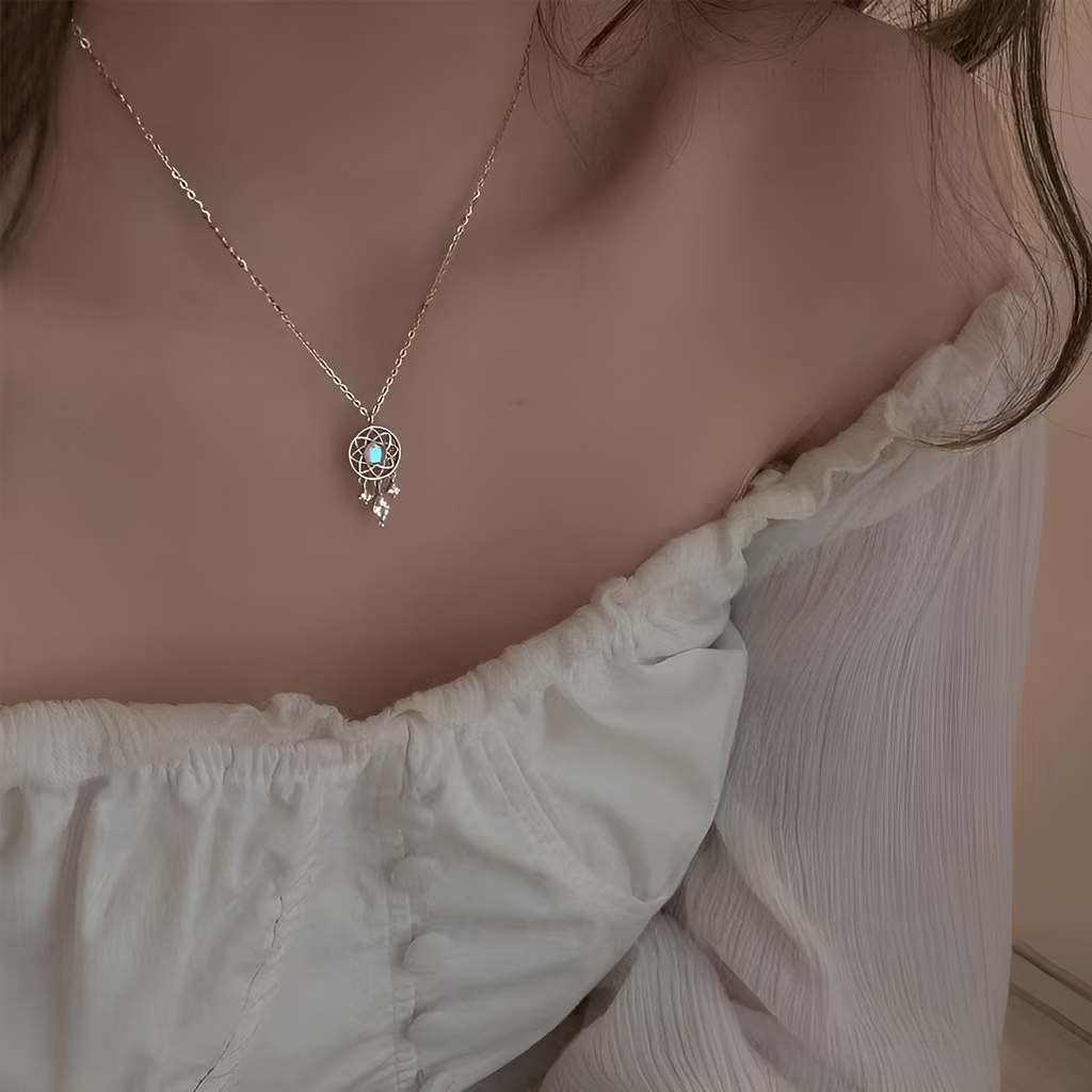 Moonstone Necklace “Dreamcatcher”