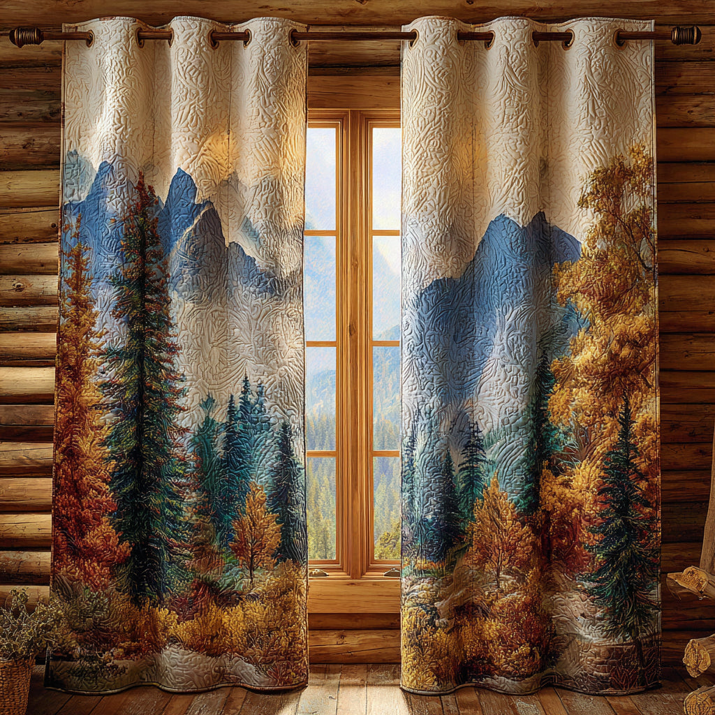 Quilted Curtains – Forest