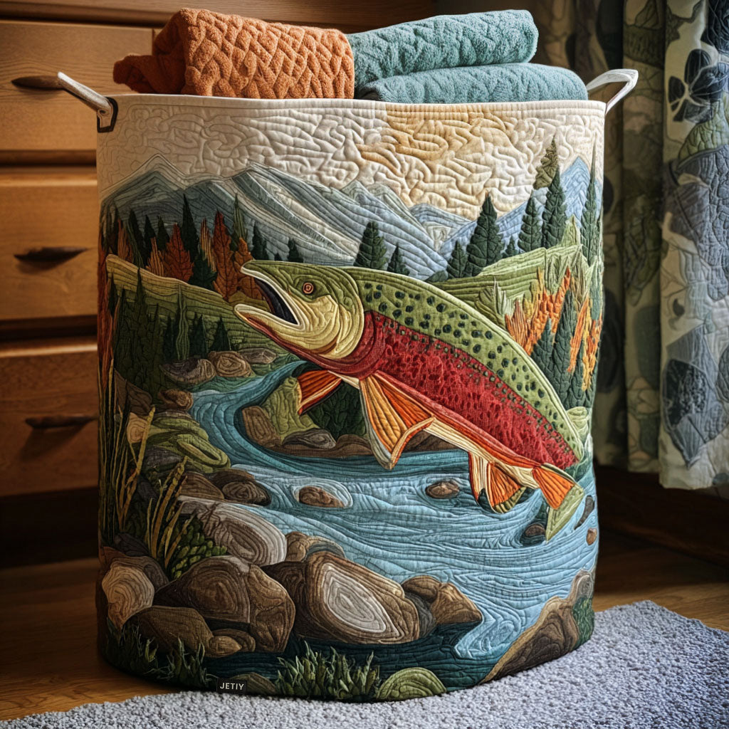 Mountain Stream Calm | Handmade Laundry Basket