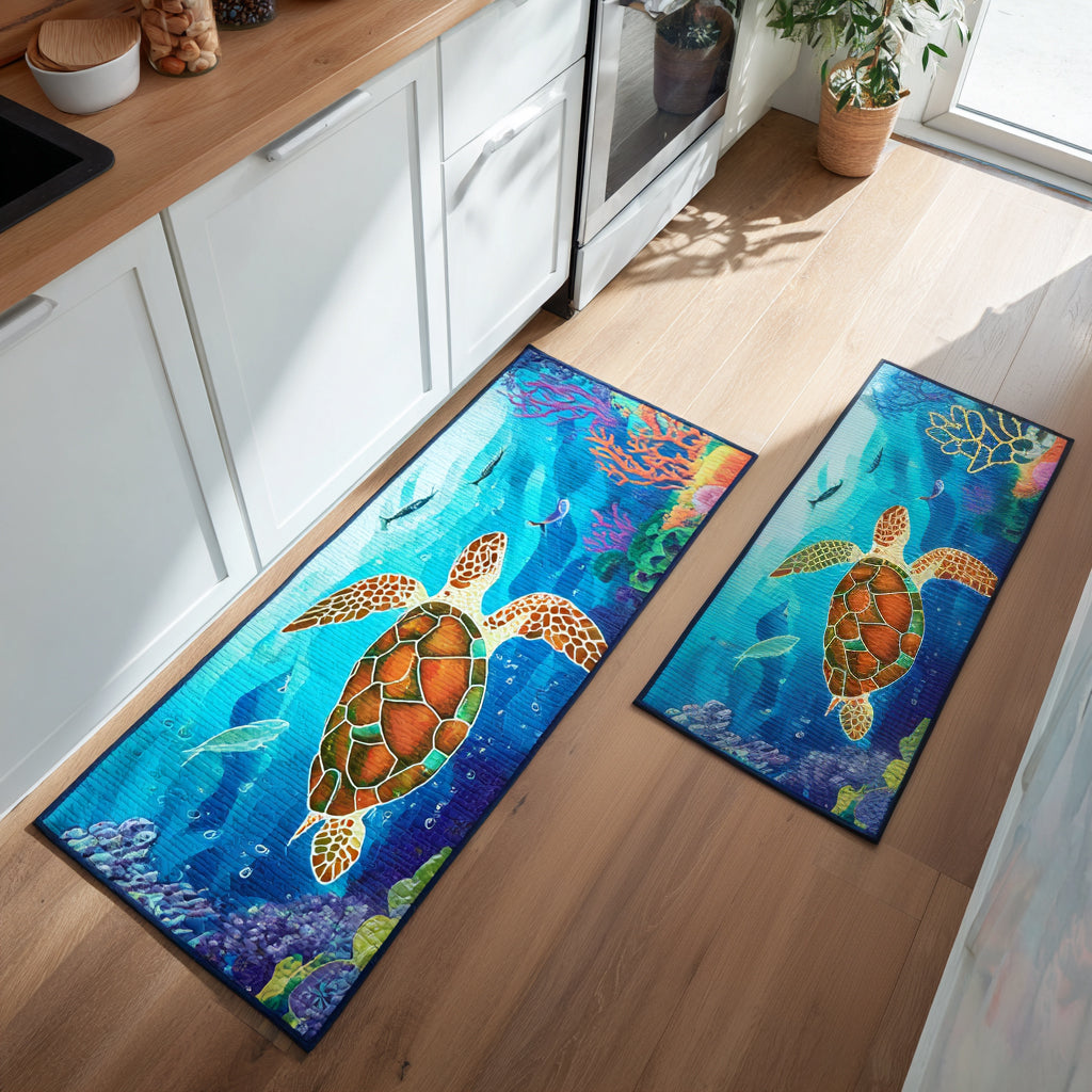 Non-Slip Kitchen Rug – Kitchen Floor for an Ocean Journey