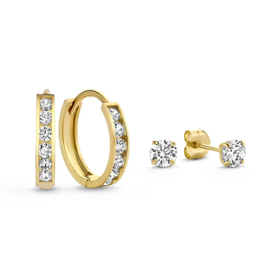 Earring Set “Dara” with Stones