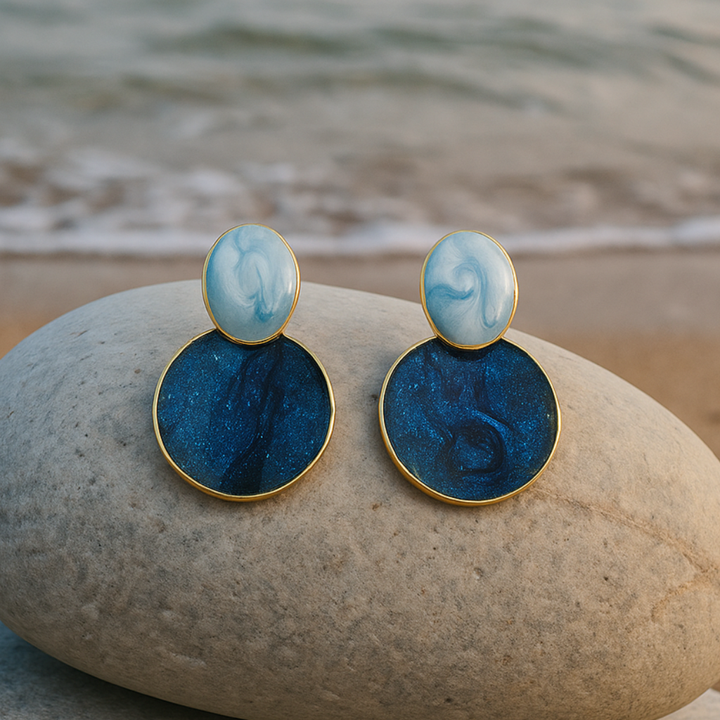 Earrings “Sky and Seabed”