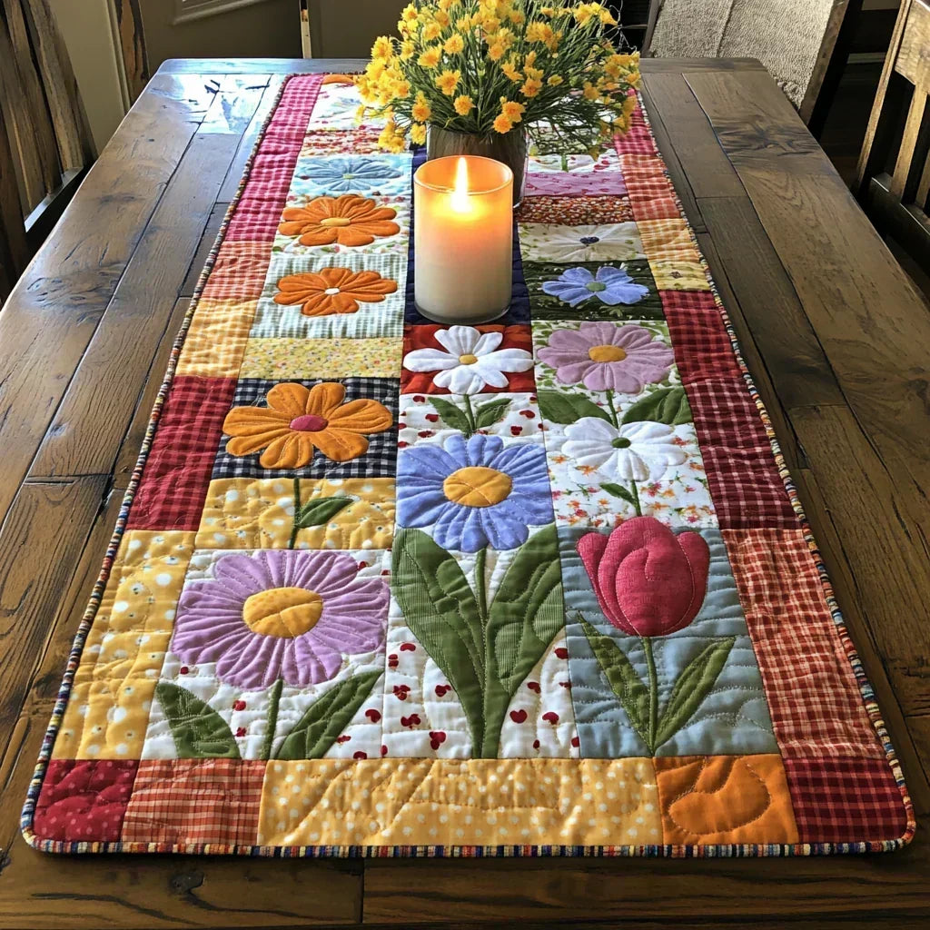 Padded Table Runner - Blossom Path