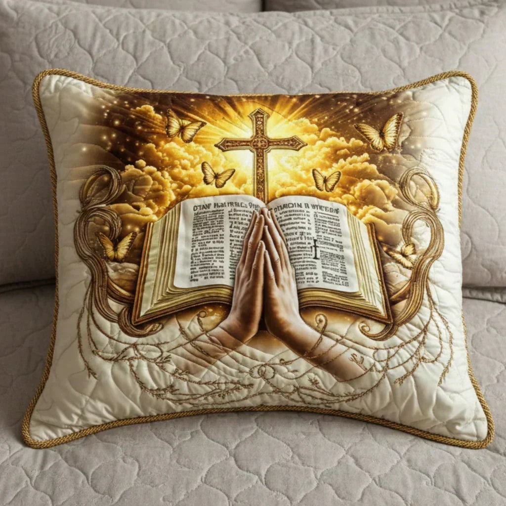 Padded Pillow Cover - Prayer and Writing