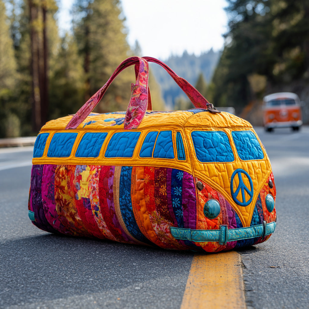 Quilted Travel Bag – Rainbow Ride