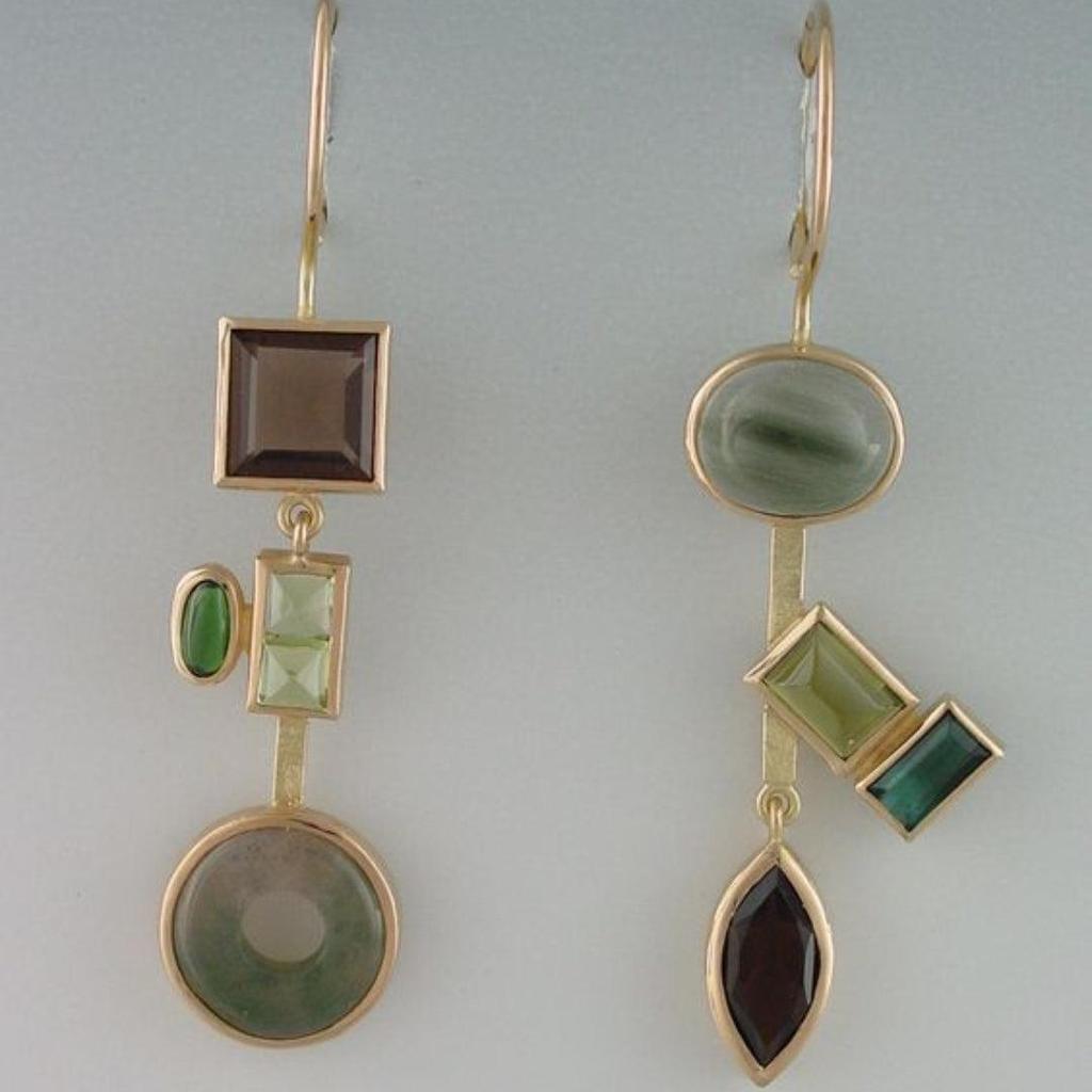 Retro Drop Earrings “Crystal Forest”