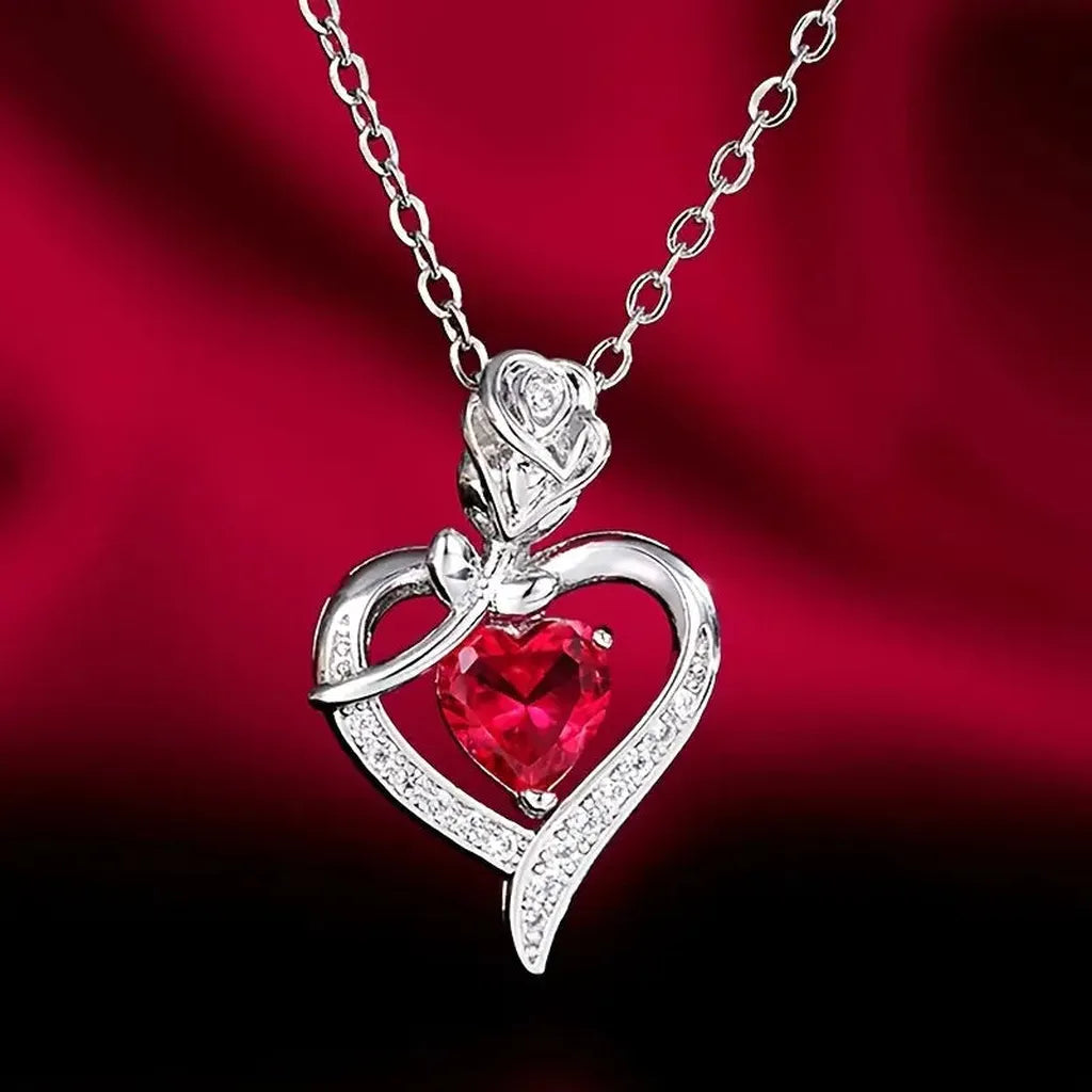 Rosira Emberveil Necklace | White Gold