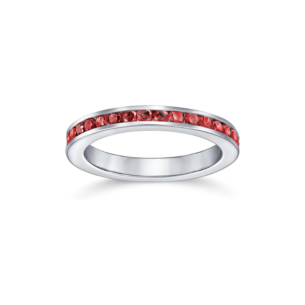 Ruby Ring “Eternal Row” in White Gold