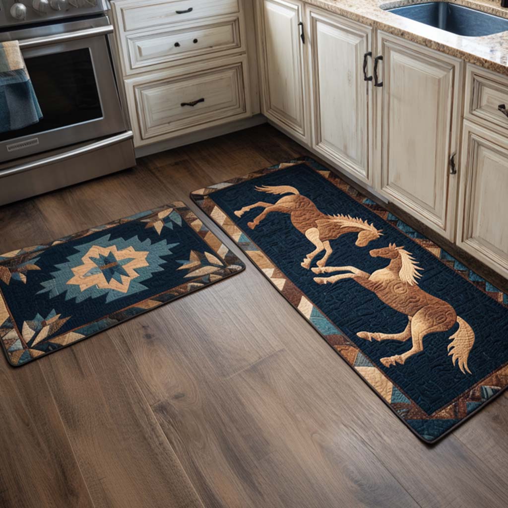 Non-Slip Kitchen Rug – Galloping Horses