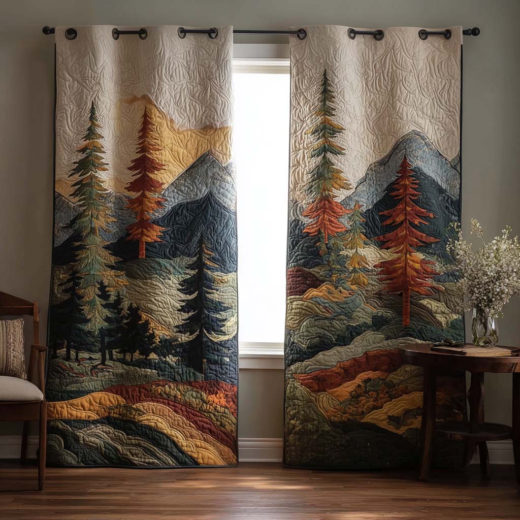 Quilted Curtains – Rustic Peak