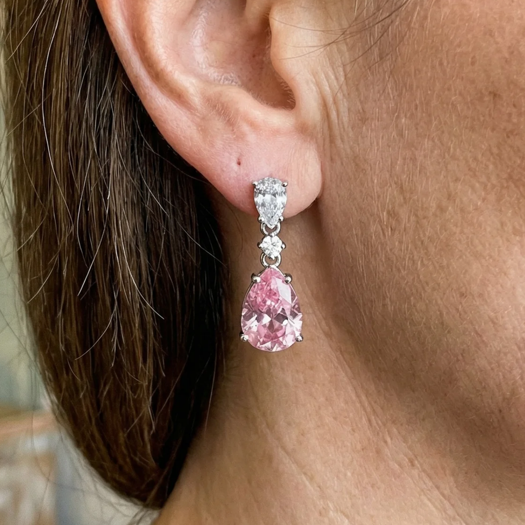 Selina Blossom Earrings | White Gold
