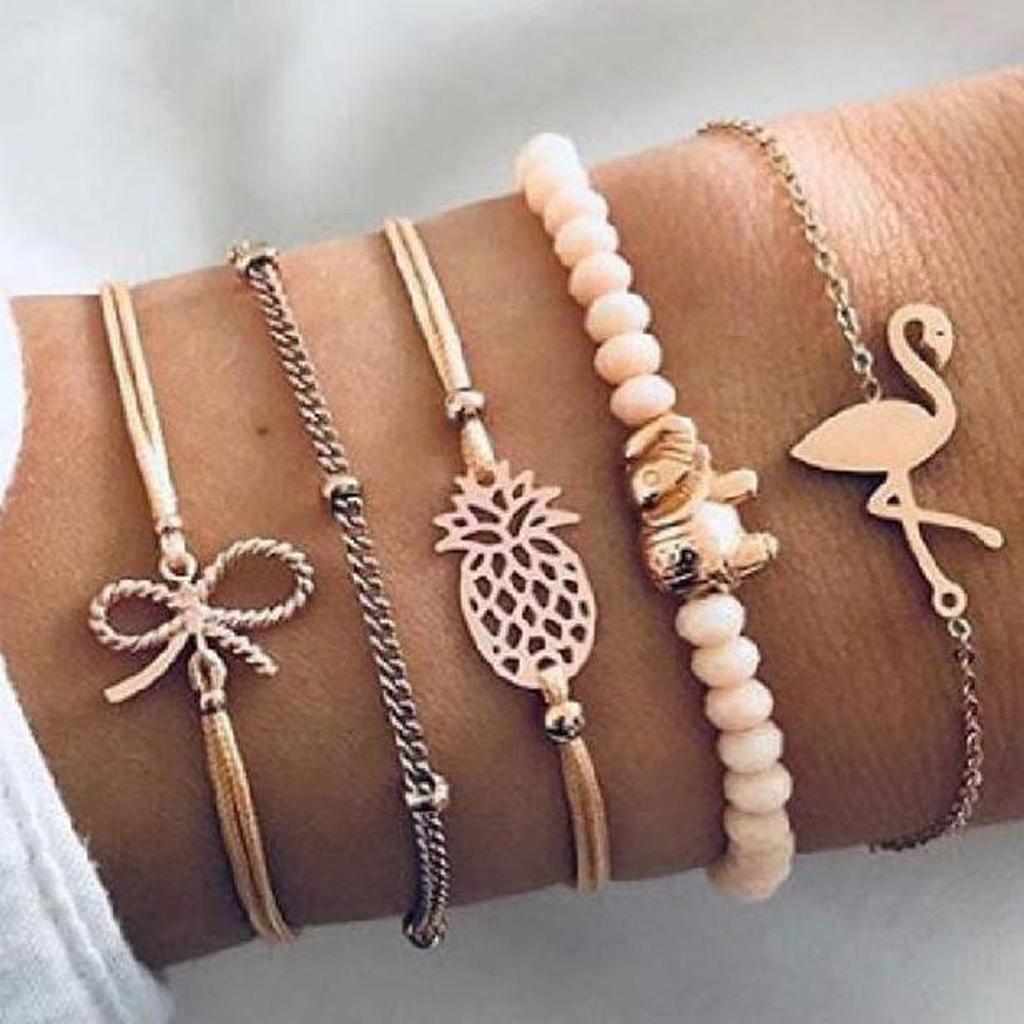 Set of Glittering Bracelets