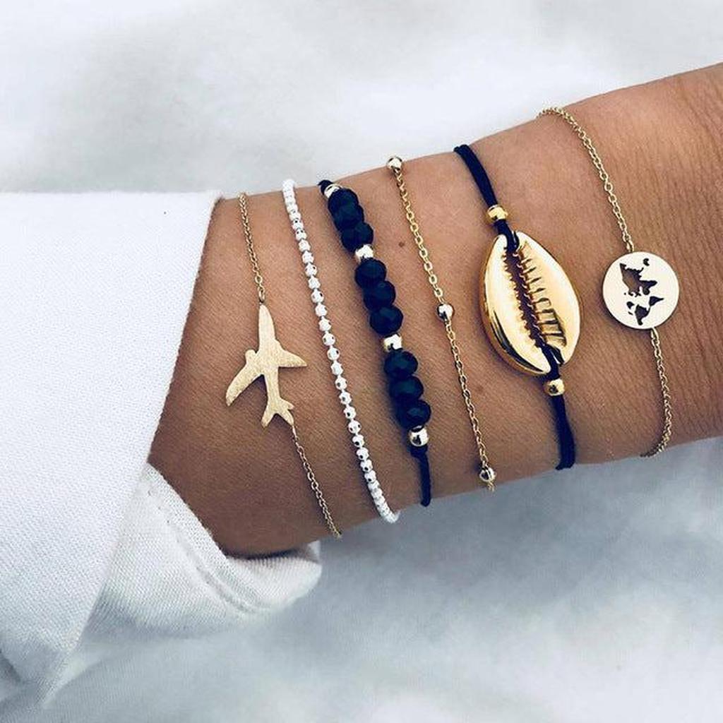 Set of Glittering Bracelets