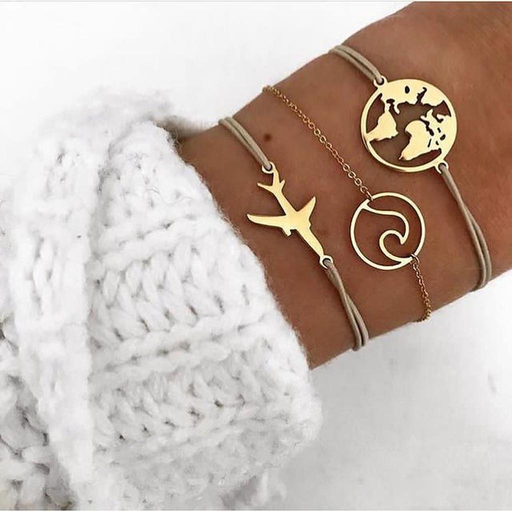 Set of Glittering Bracelets