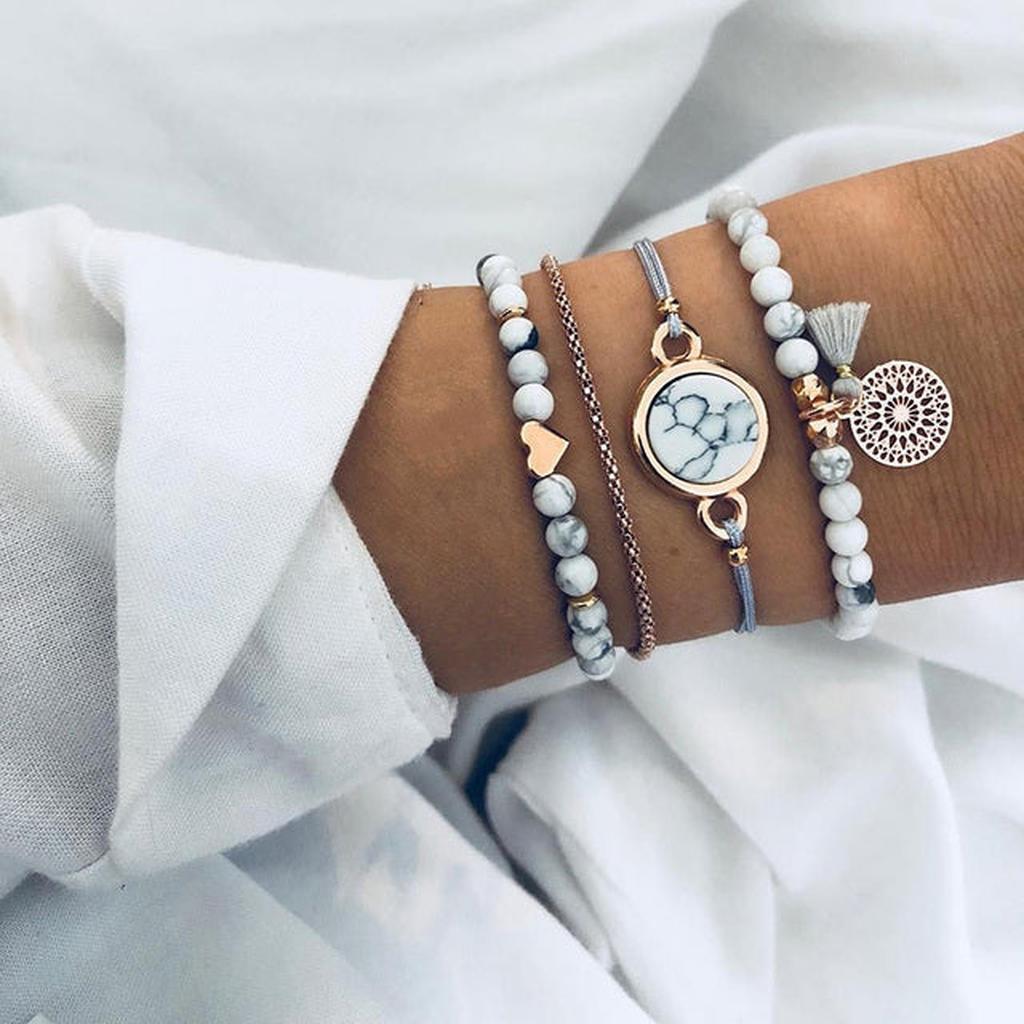 Set of Glittering Bracelets