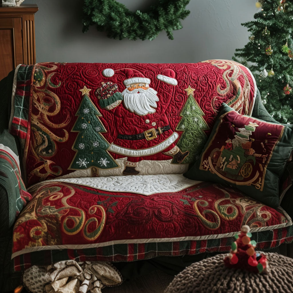 Quilted Sofa Cover – Padded Sofa Cover with Silent Night