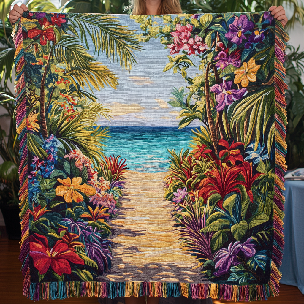 Woven Blanket – Sunlit Shores