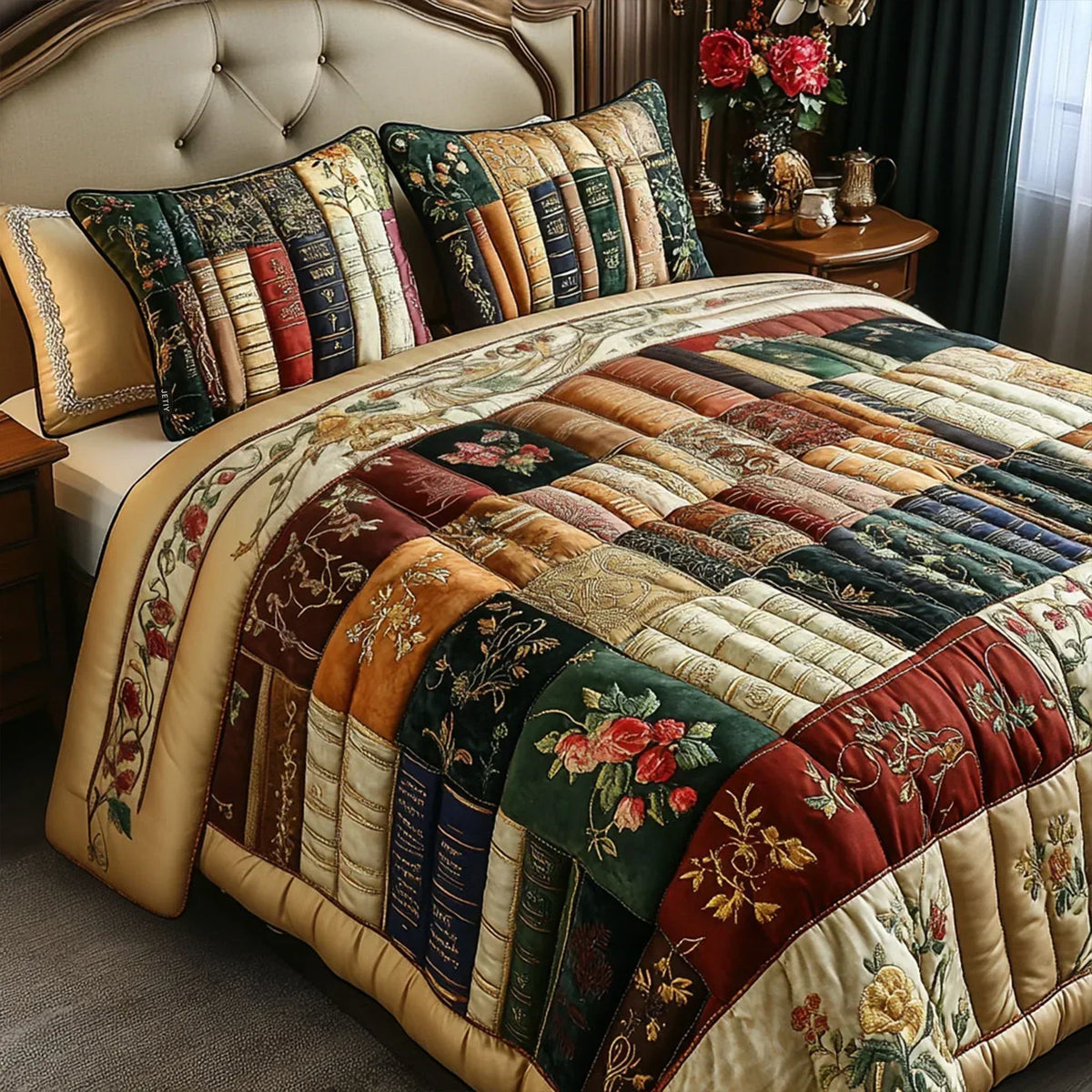 3-Piece Quilted Bedding Set – Reading Nook