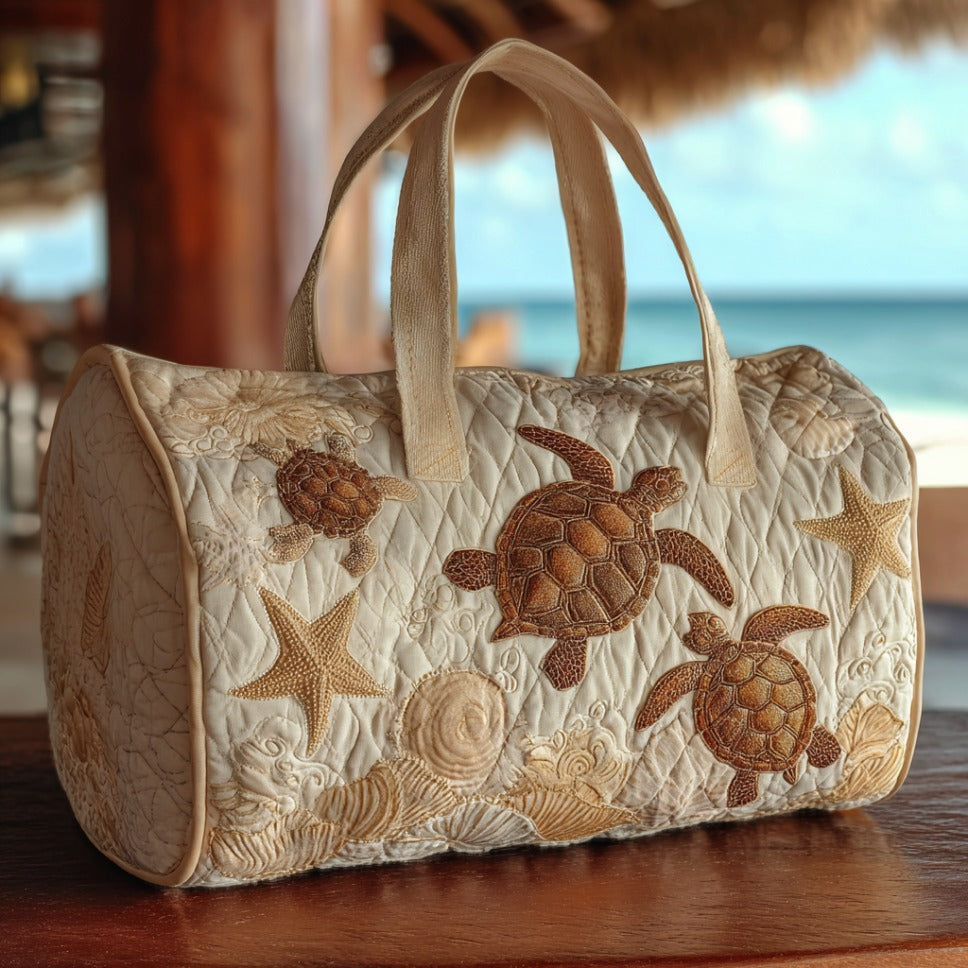 Quilted Travel Bag – Sea Turtle IV