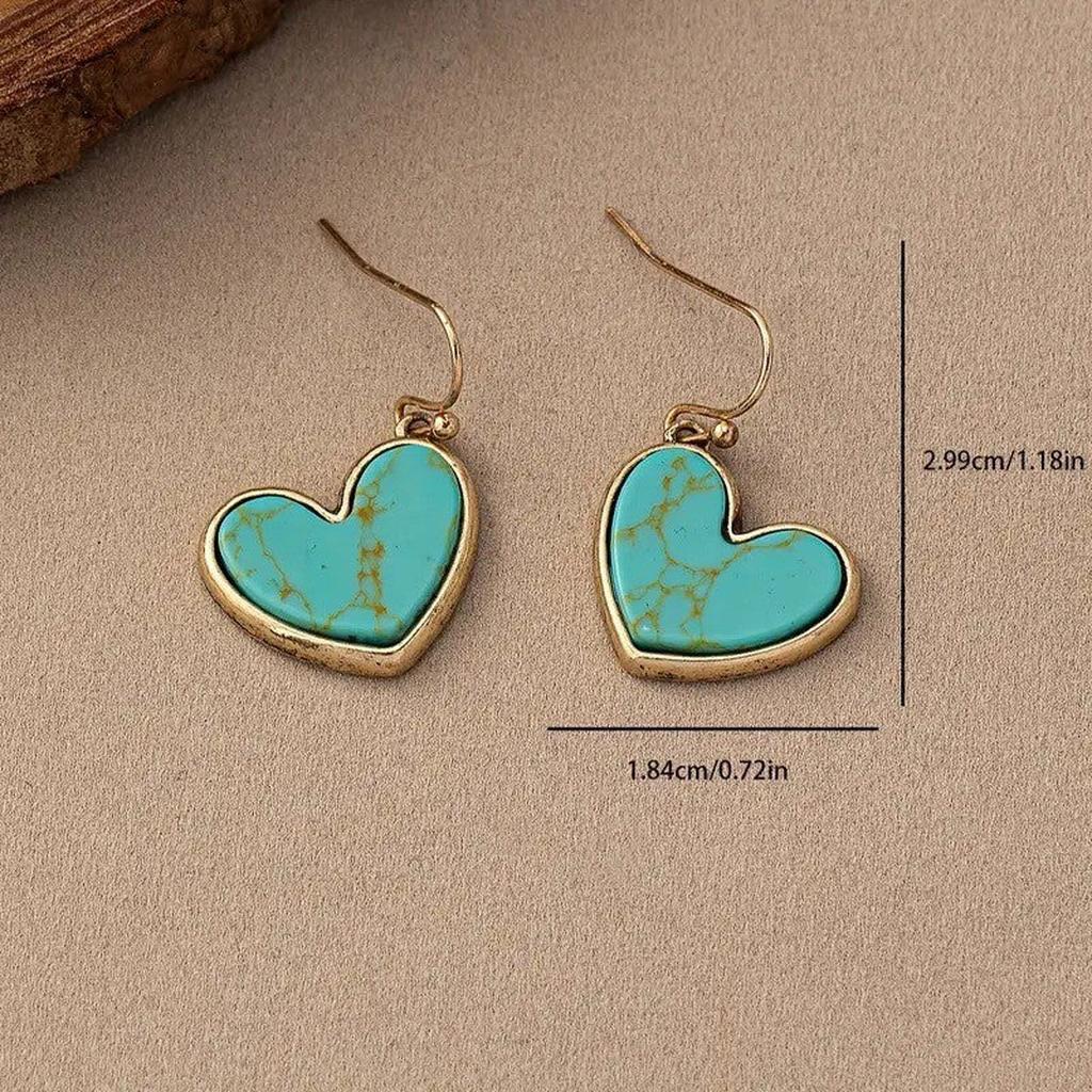 Earrings “Turquoise Love” | Rose Gold