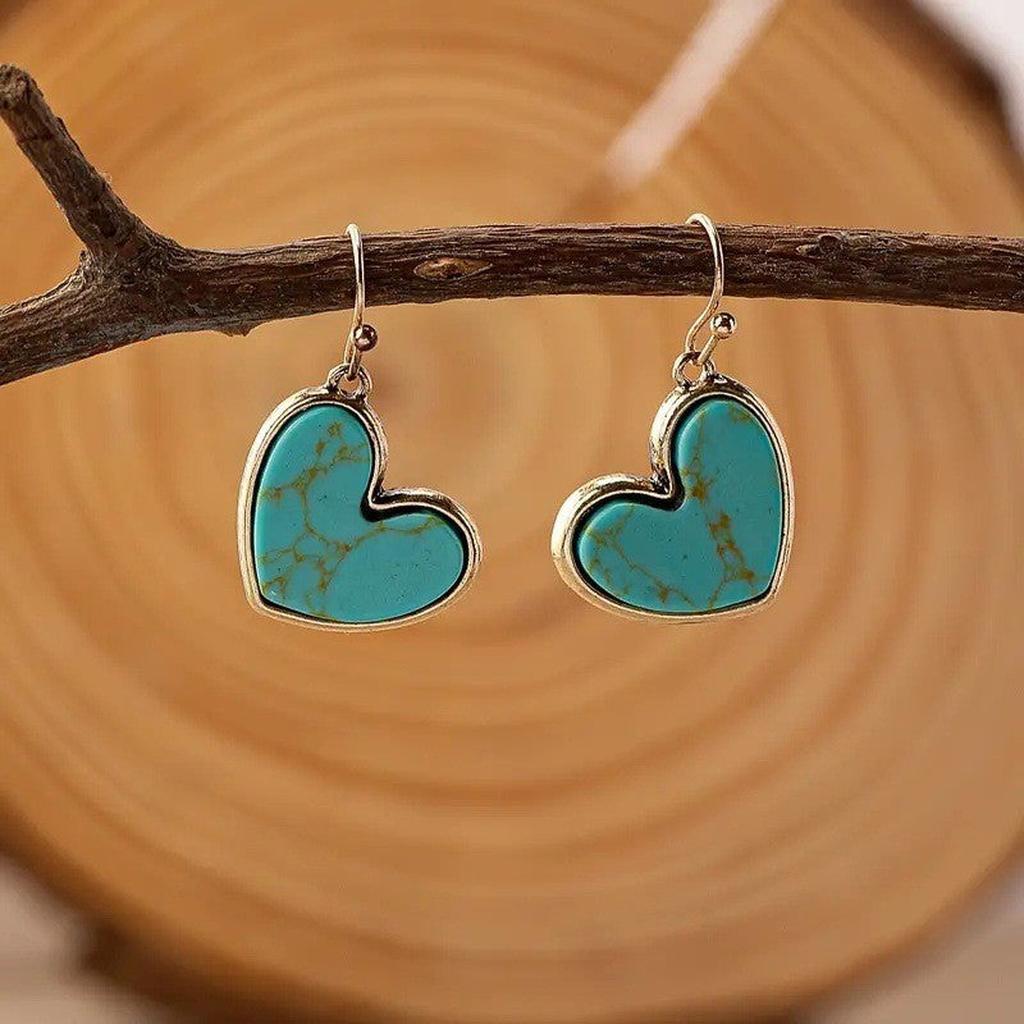 Earrings “Turquoise Love” | Rose Gold