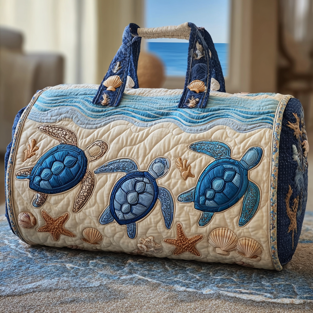 Quilted Travel Bag – Turtle's Path