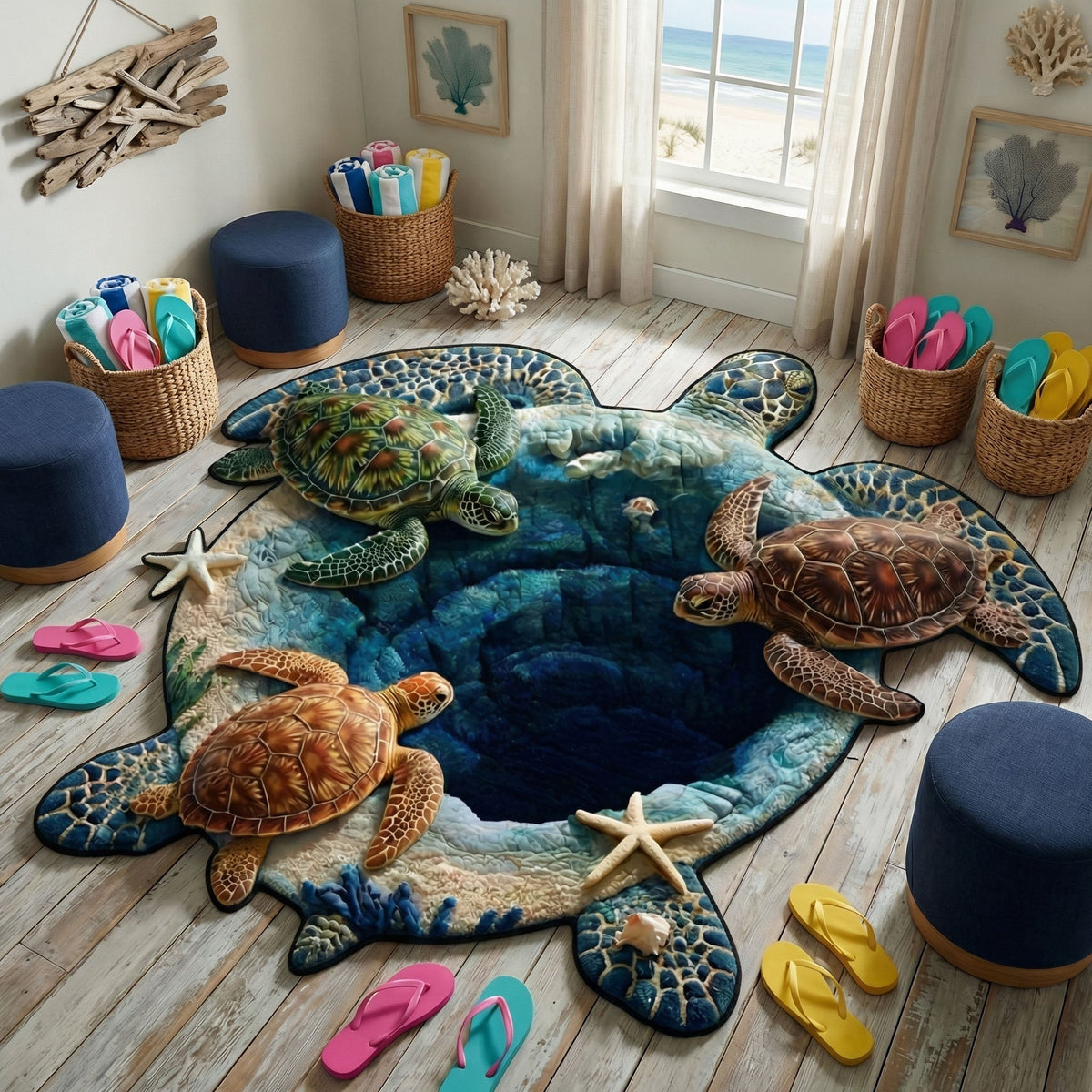Shaped Rug – Turtle Shape