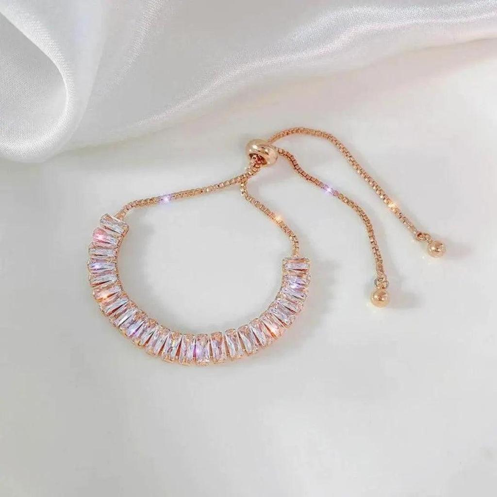 Adjustable Bracelet with Zirconia