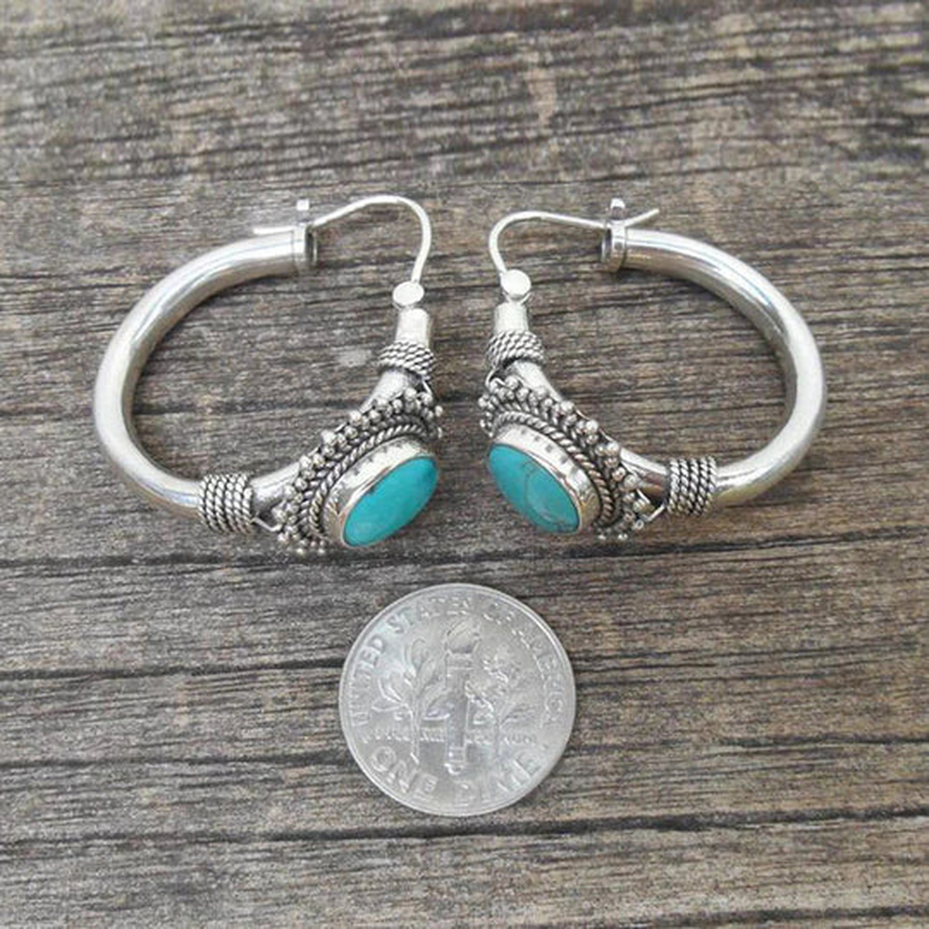 Vintage Earrings with Turquoise