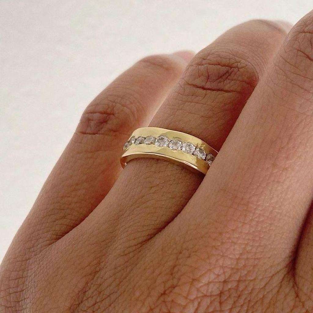 Vintage Ring in Gold with Zirconia